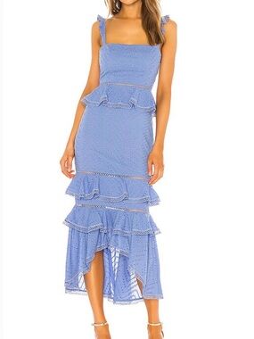 NBD Periwinkle Blue Haze Midi Dress